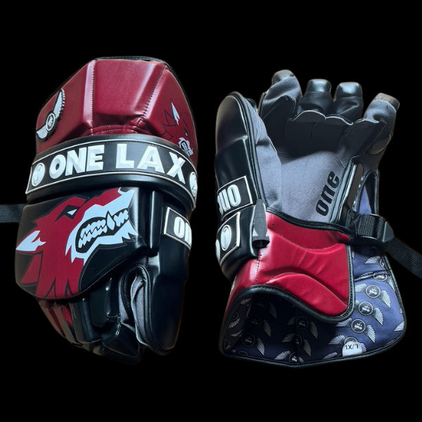 ECLIPSE - BOX LACROSSE GOALIE GLOVES - COYOTES - LIMITED EDITION - One Lax