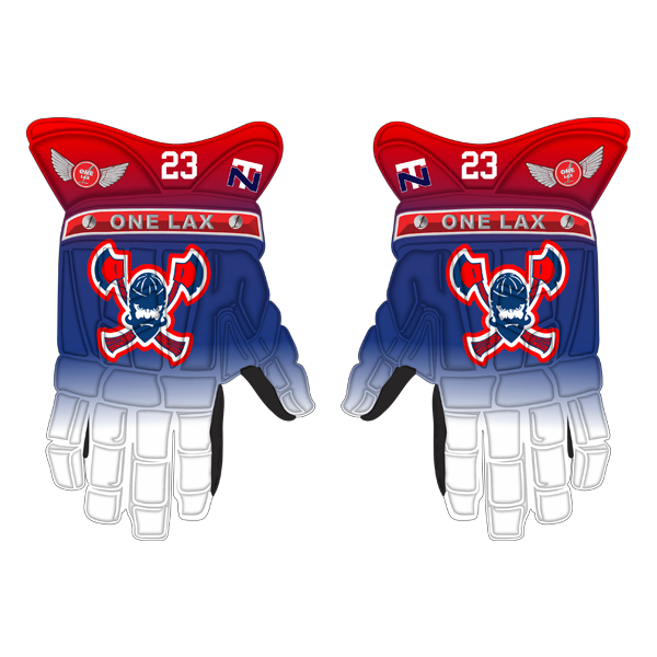 One Lax 1's HYBRID Box & Field Lacrosse Gloves - NT LUMBERJACKS LIMITED EDITION - One Lax