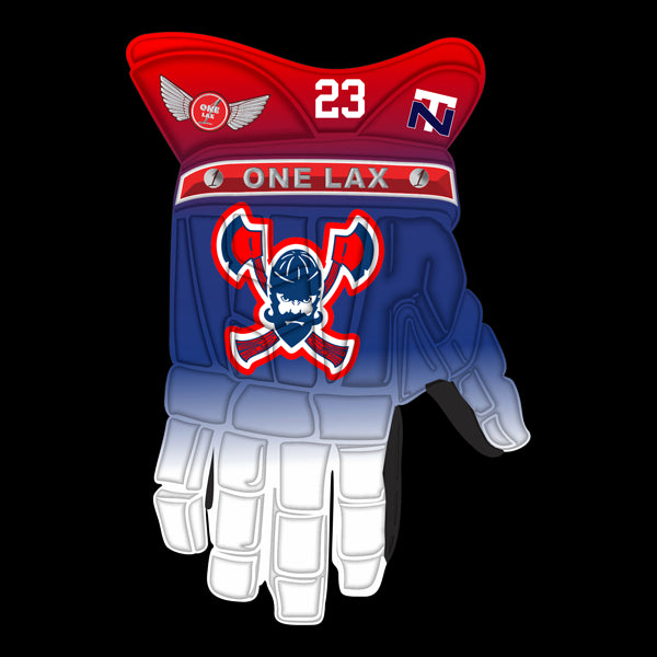 One Lax 1's HYBRID Box & Field Lacrosse Gloves - NT LUMBERJACKS LIMITED EDITION - One Lax