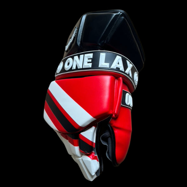 ECLIPSE - BOX LACROSSE GOALIE GLOVES - STRIPES - LIMITED EDITION - One Lax