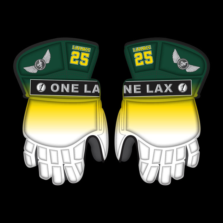 One Lax Eclipse Box Lacrosse Goalie Gloves - Titans Edition - One Lax