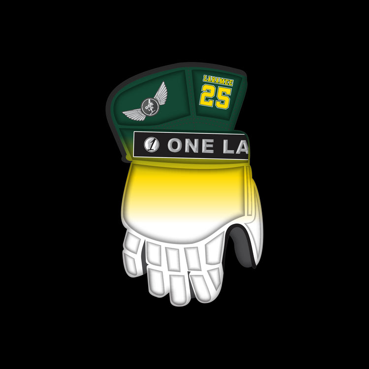 One Lax Eclipse Box Lacrosse Goalie Gloves - Titans Edition - One Lax