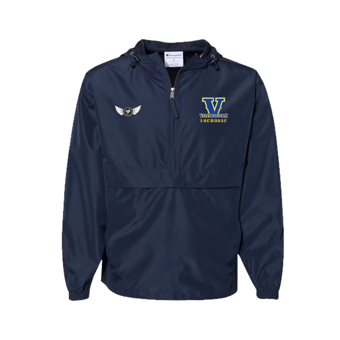 One Lax Navy Packable Anorak Jacket - Laurentian University Edition - One Lax