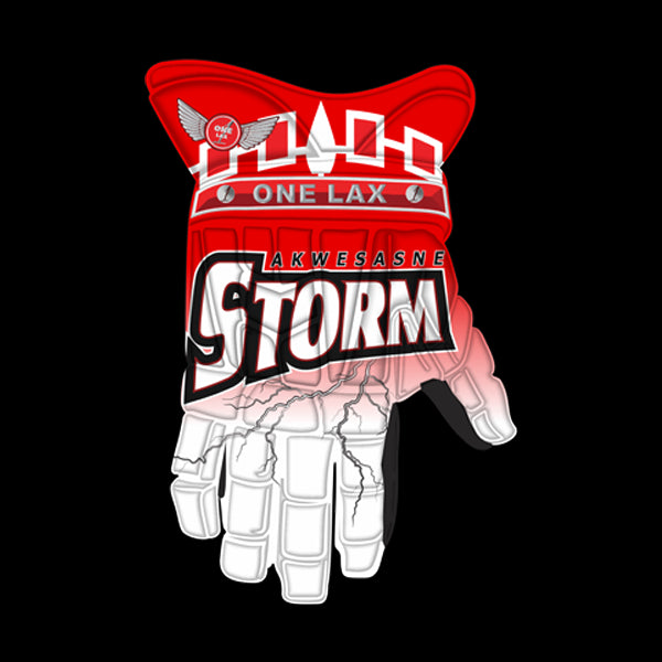 One Lax 1's HYBRID Box & Field Lacrosse Gloves - AKWESASNE STORM LIMITED EDITION - One Lax
