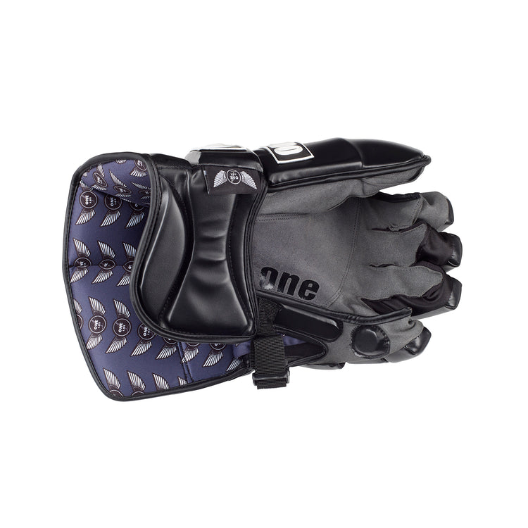 ECLIPSE - BOX LACROSSE GOALIE GLOVES - BLACK - One Lax