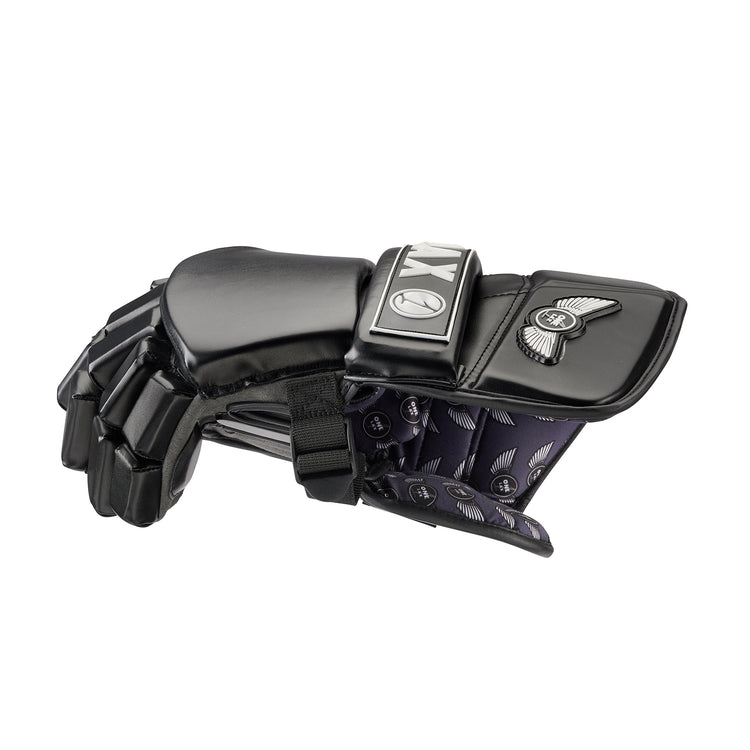 ECLIPSE - BOX LACROSSE GOALIE GLOVES - BLACK - One Lax