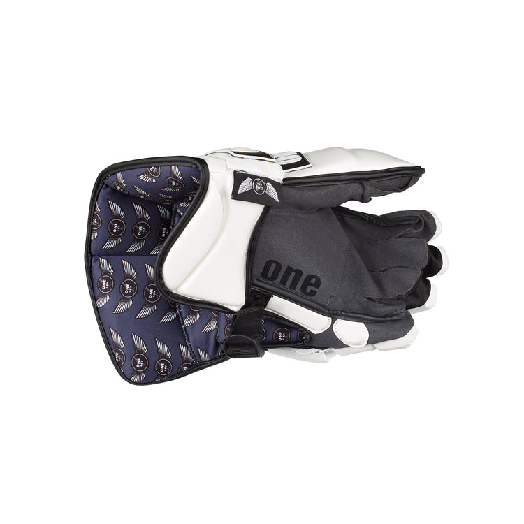 ECLIPSE - BOX LACROSSE GOALIE GLOVES - WHITE - One Lax