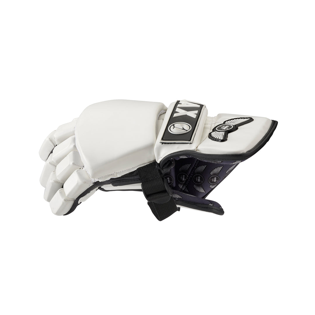 ECLIPSE - BOX LACROSSE GOALIE GLOVES - WHITE - One Lax