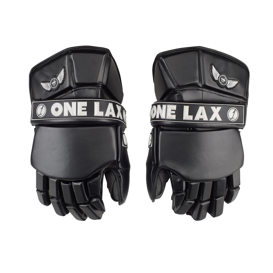 ECLIPSE - BOX LACROSSE GOALIE GLOVES - BLACK - One Lax