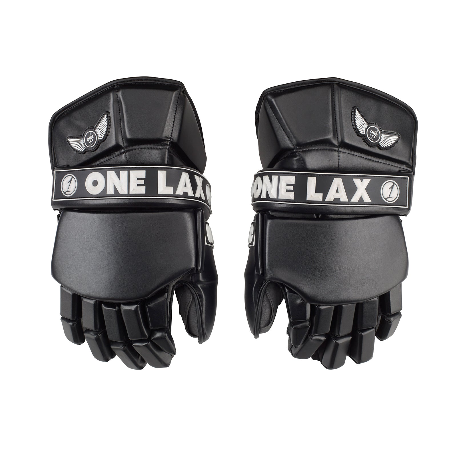 ECLIPSE - BOX LACROSSE GOALIE GLOVES - BLACK - One Lax