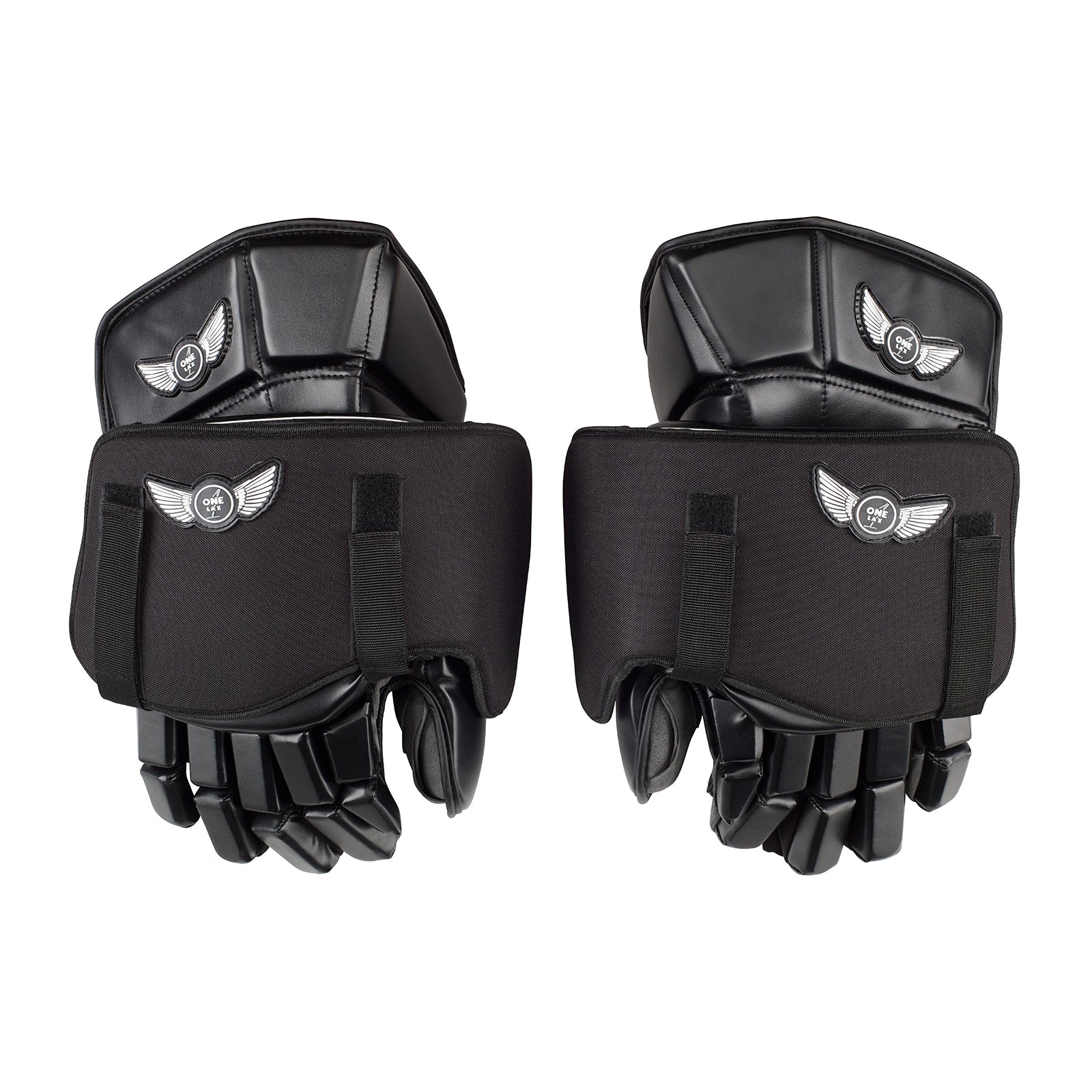 ECLIPSE - BOX LACROSSE GOALIE GLOVES - BLACK - One Lax