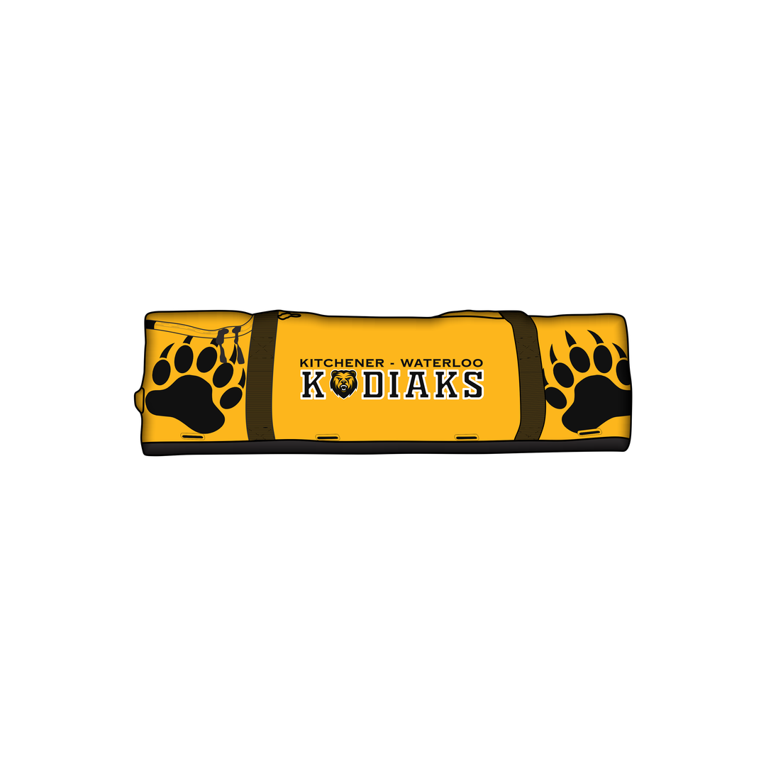 KW kodiaks, kodiaks lacrosse, KW lacrosse, Kitchener Waterloo Kodiaks, Kitchener Waterloo Kodiaks, lacrosse player bag, player bag for lacrosse, custom lacrosse apparel, custom lacrosse bag,