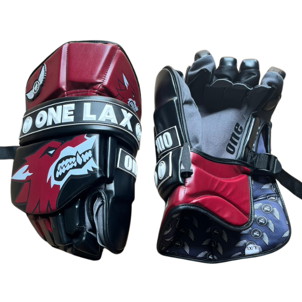 ECLIPSE - BOX LACROSSE GOALIE GLOVES - COYOTES - LIMITED EDITION - One Lax