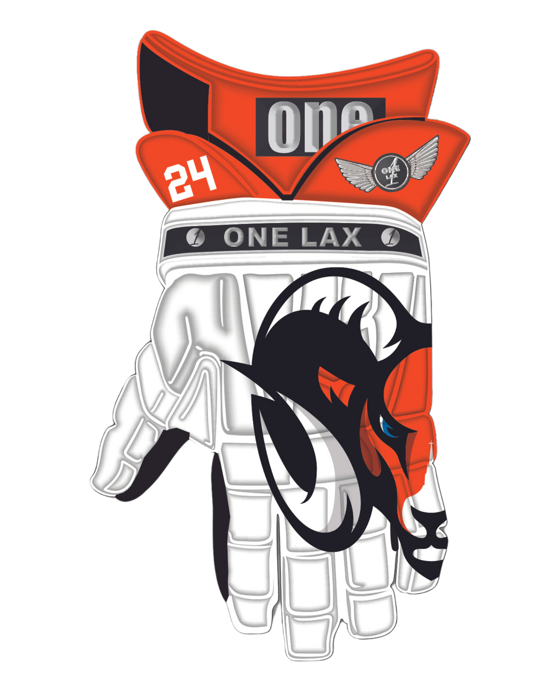 Cathedral Prep Ramblers Lacrosse Team | HYBRID Box & Field Lacrosse Gloves - One Lax