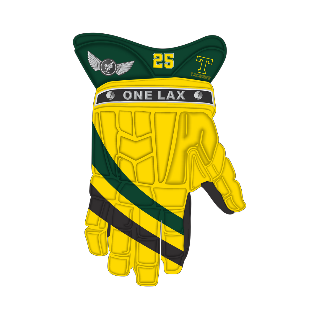 One Lax 1's Hybrid Box & Field Lacrosse Gloves - Titans Edition