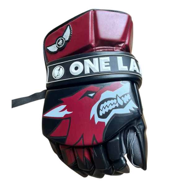 ECLIPSE - BOX LACROSSE GOALIE GLOVES - COYOTES - LIMITED EDITION - One Lax