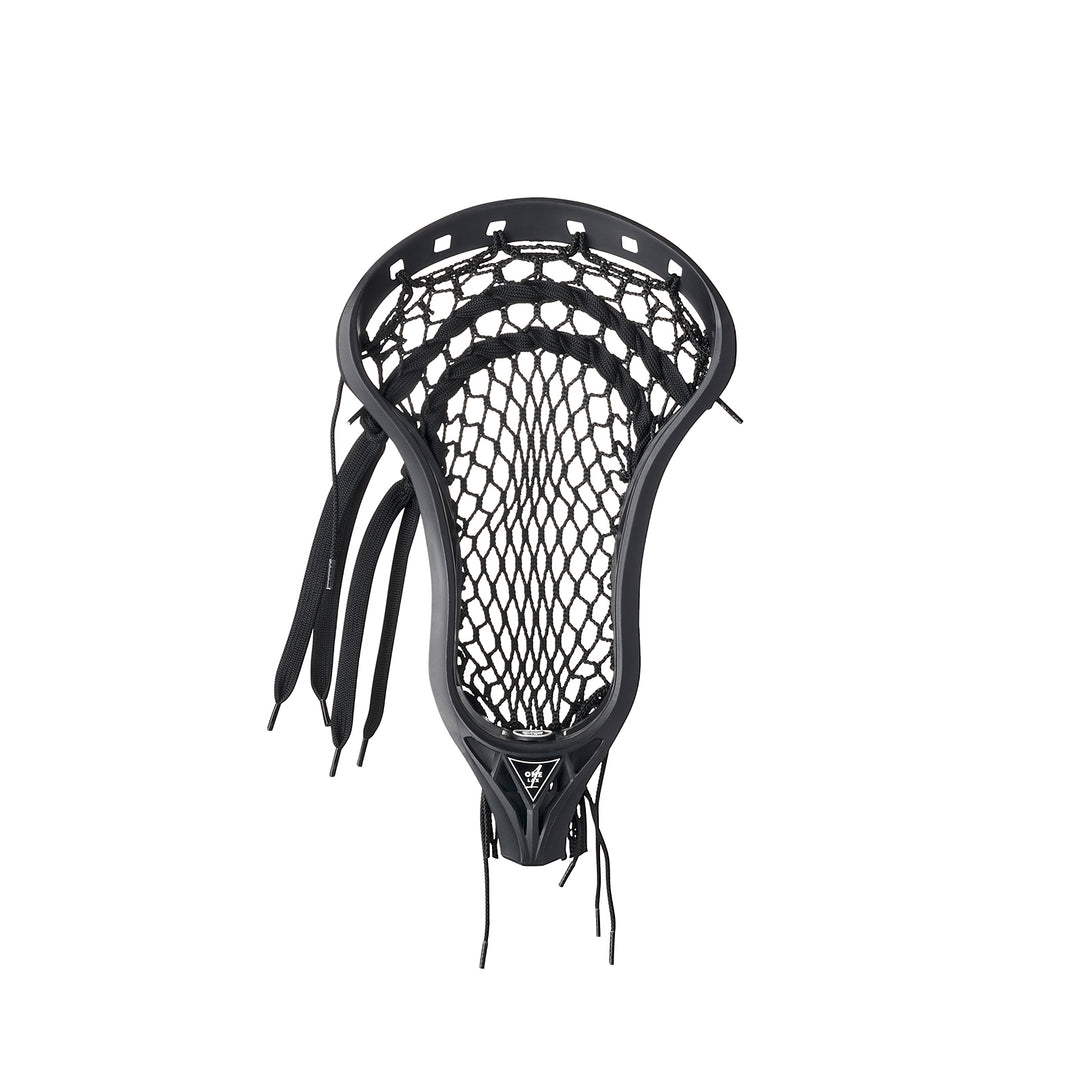 FLIGHT LACROSSE HEAD | MUTED BLACK STRUNG & UNSTRUNG | 1 YEAR WARRANTY