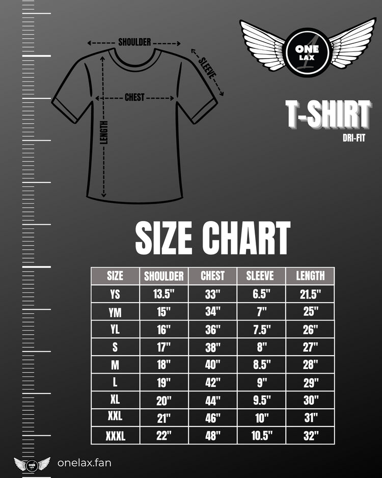 Grey Kawartha Lakes Lacrosse Dri-Fit T-Shirt | Chest Logo - One Lax