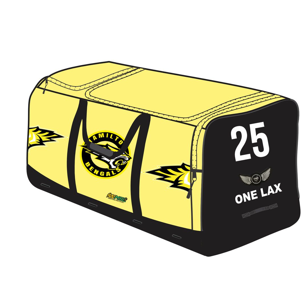 One Lax Box Goalie Roller Bag - Hamilton Bengals Lacrosse Edition - WMSL