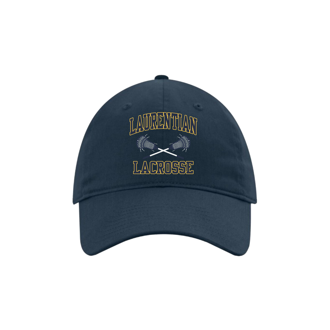 Laurentian University Lacrosse Cotton Twill Dad Hat - One Lax