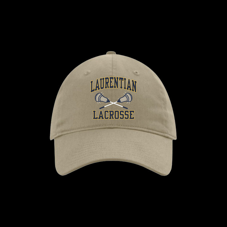 Laurentian University Lacrosse Cotton Twill Dad Hat - One Lax