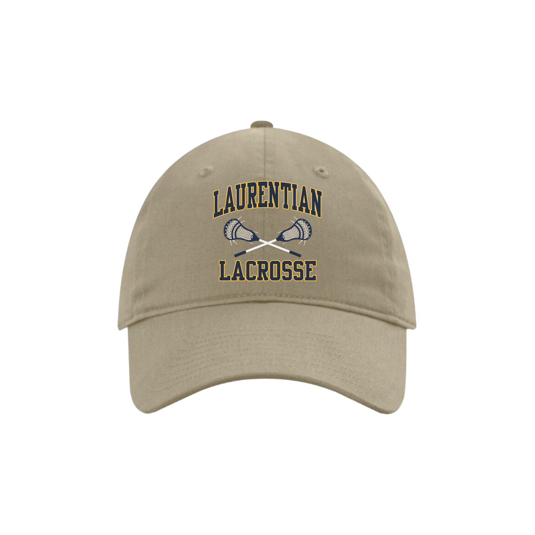 Laurentian University Lacrosse Cotton Twill Dad Hat - One Lax