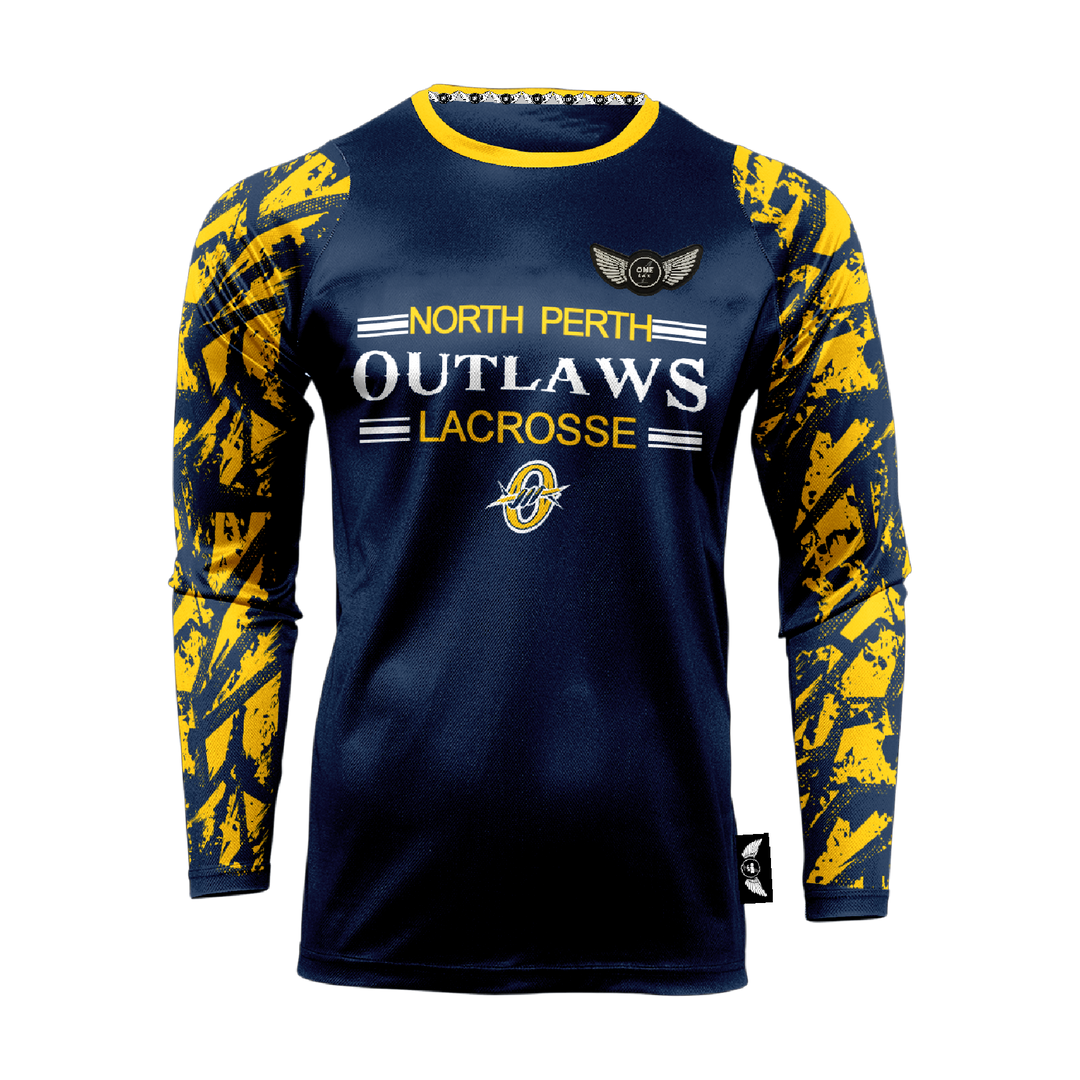One Lax Dri-Fit Long Sleeve Tee – North Perth Outlaws Lacrosse Edition - 2 Options