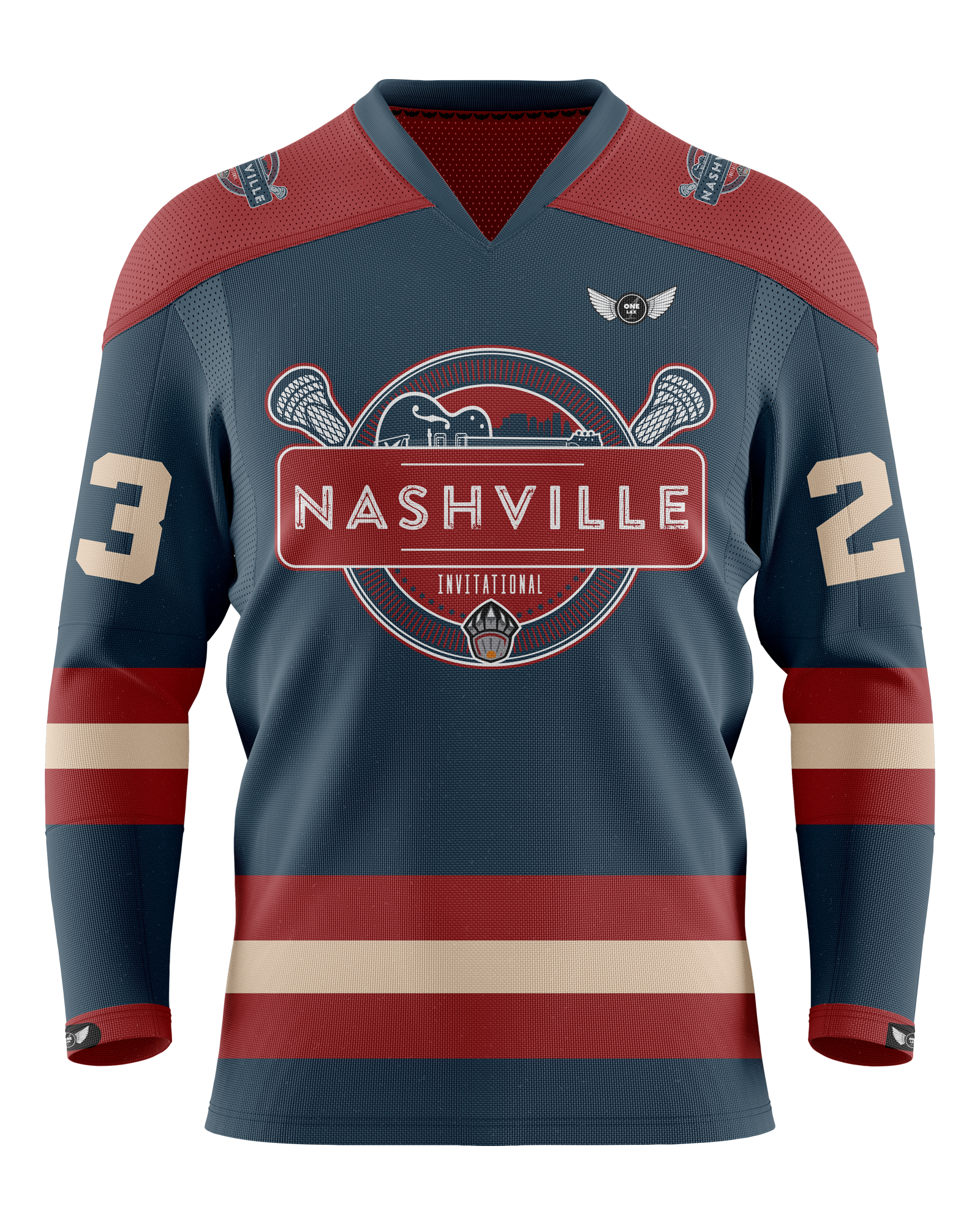 One Lax Nashville Box Lacrosse Jersey - One Lax