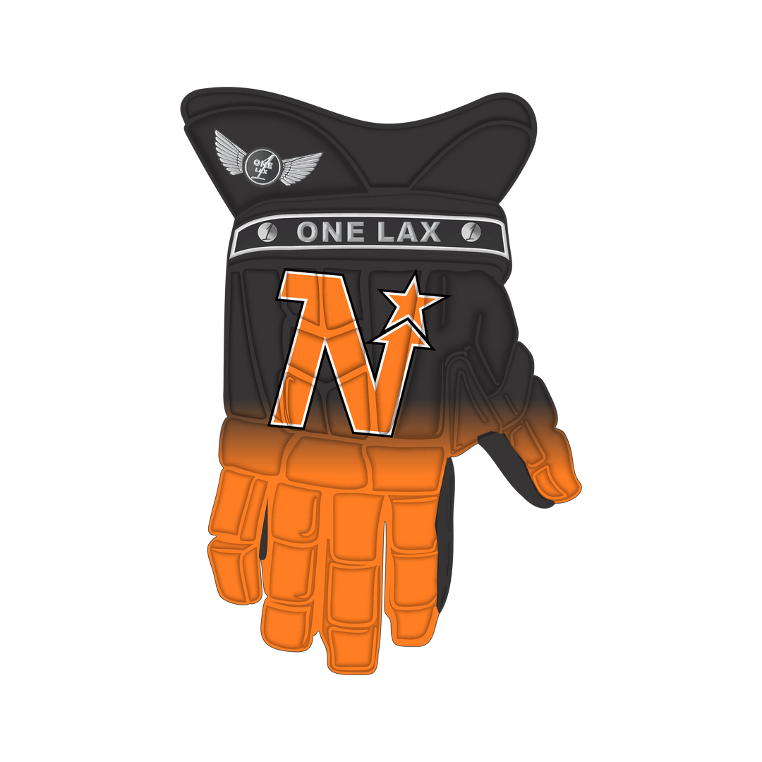 Custom ONE LAX 1's Hybrid Box & Field Lacrosse Gloves - North Stars Edition