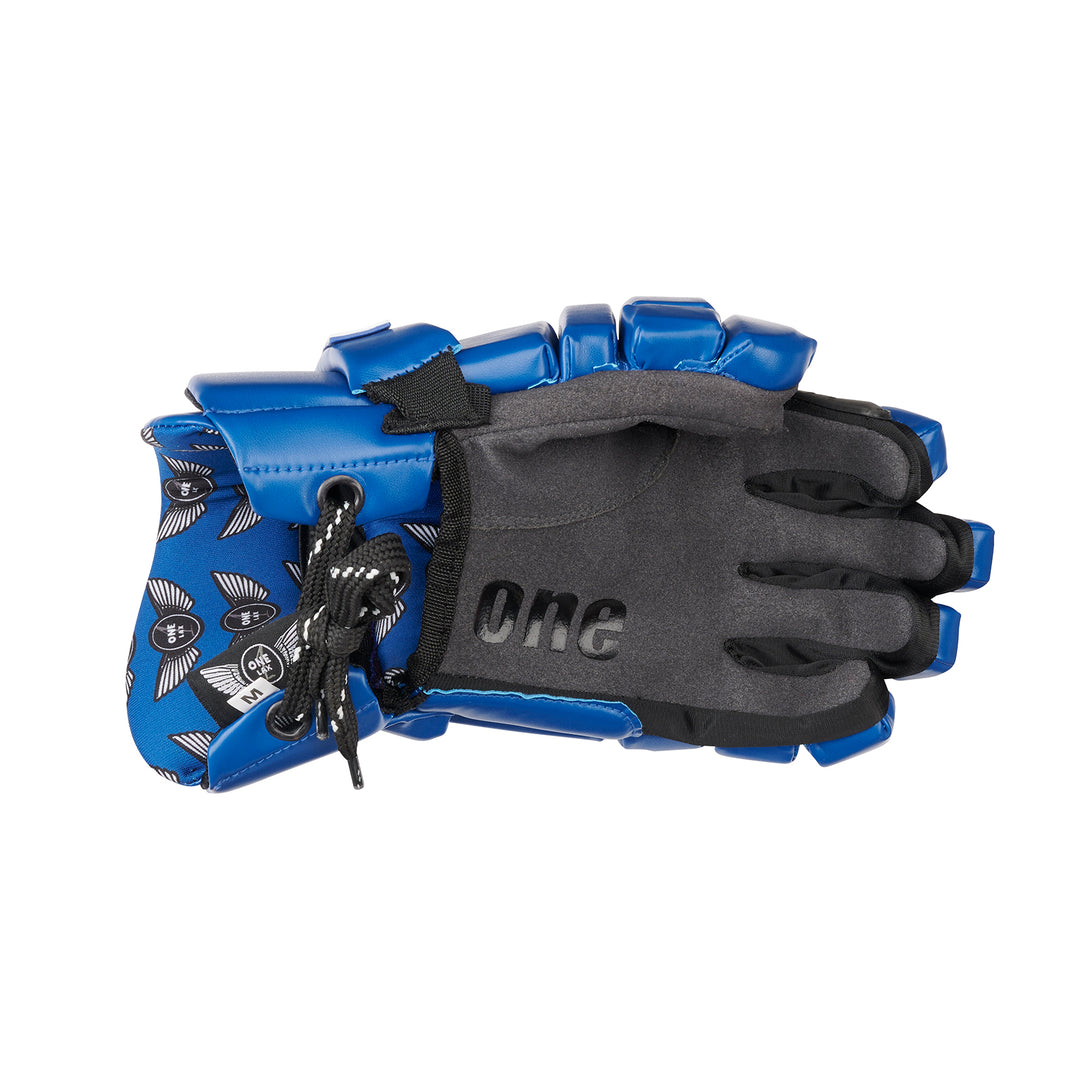 JR. 1 Gloves in Blue | HYBRID Box & Field Lacrosse Gloves