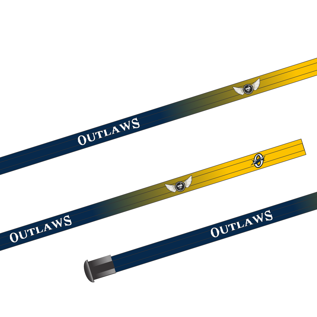 One Lax Composite Handles - North Perth Outlaws Lacrosse Edition