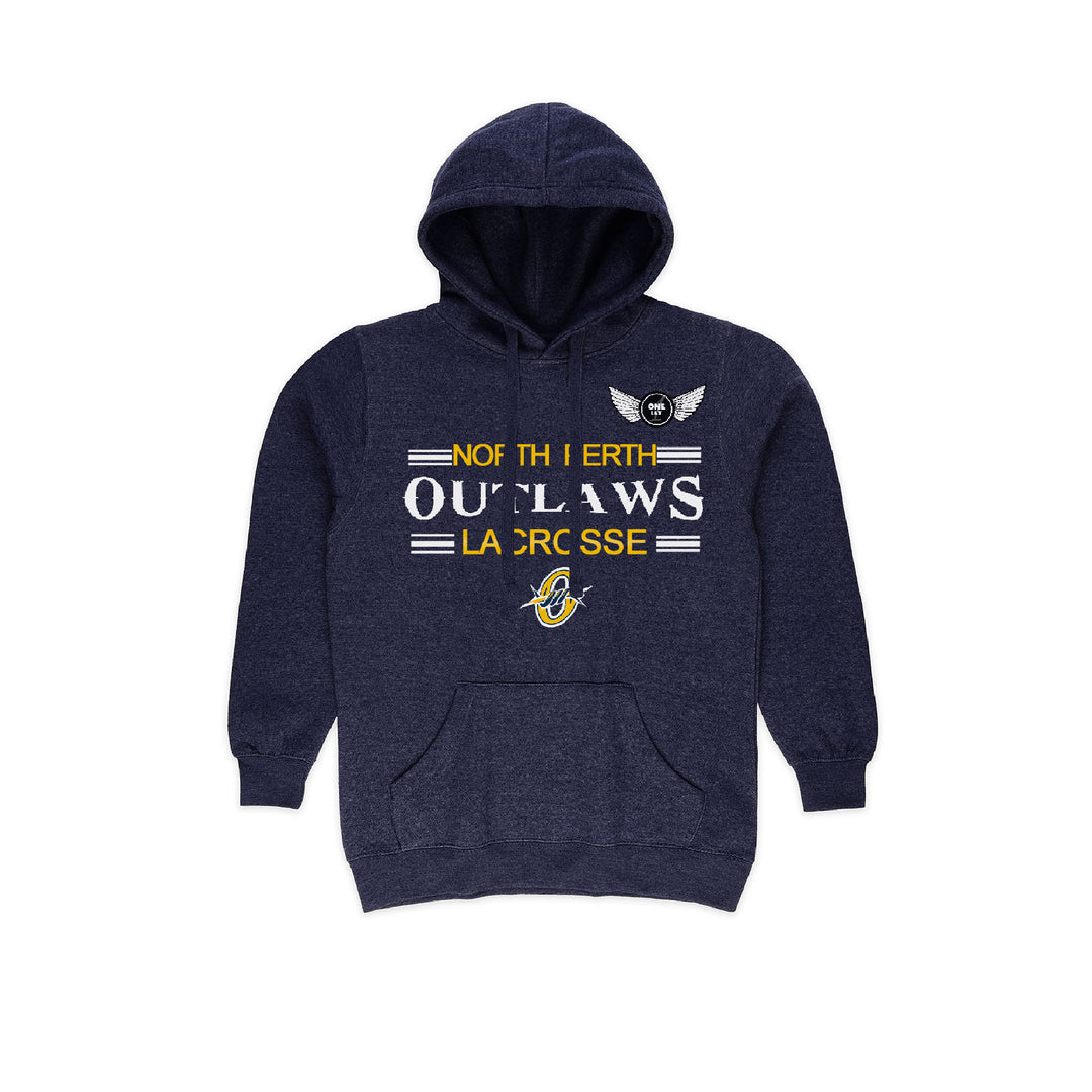 One Lax Mid-Weight Hoodie - North Perth Outlaws Lacrosse Edition - 2 Colour Options