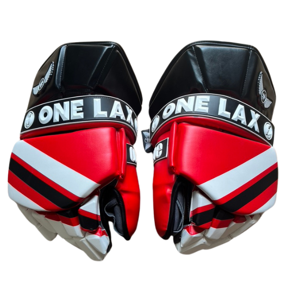 ECLIPSE - BOX LACROSSE GOALIE GLOVES - STRIPES - LIMITED EDITION - One Lax