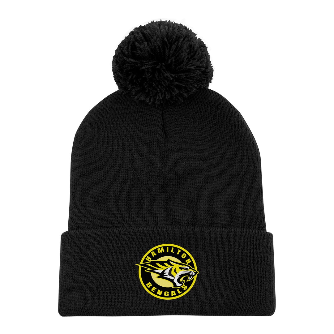 One Lax Pom Pom Cuff Toque - Hamilton Bengals Lacrosse Edition - WMSL