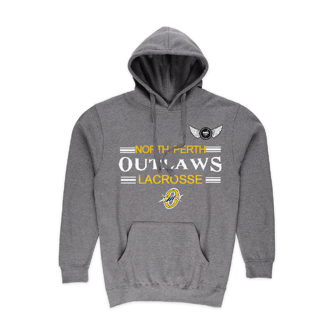 One Lax Mid-Weight Hoodie - North Perth Outlaws Lacrosse Edition - 2 Colour Options