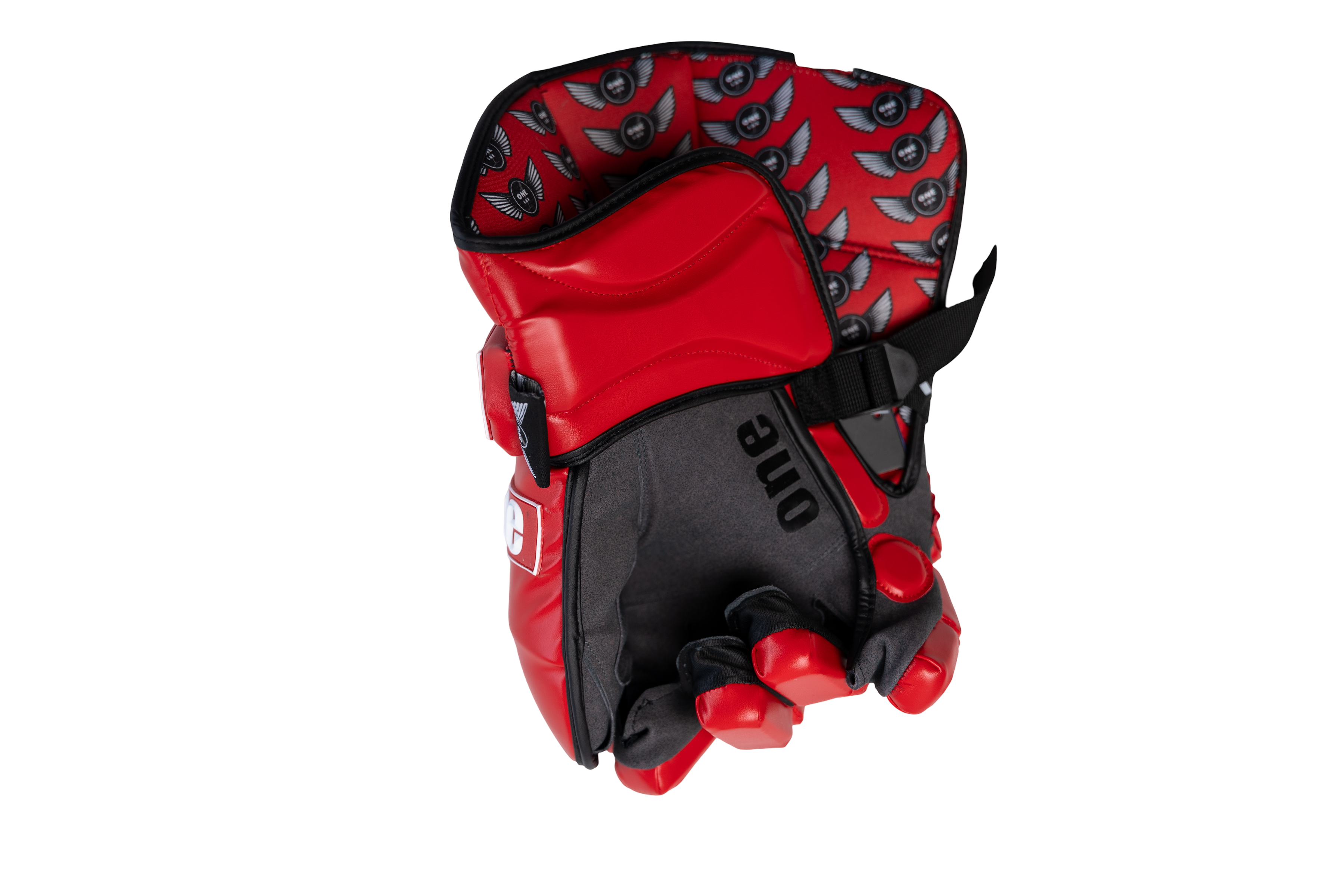 ECLIPSE - BOX LACROSSE GOALIE GLOVES - ALL RED Edition - One Lax