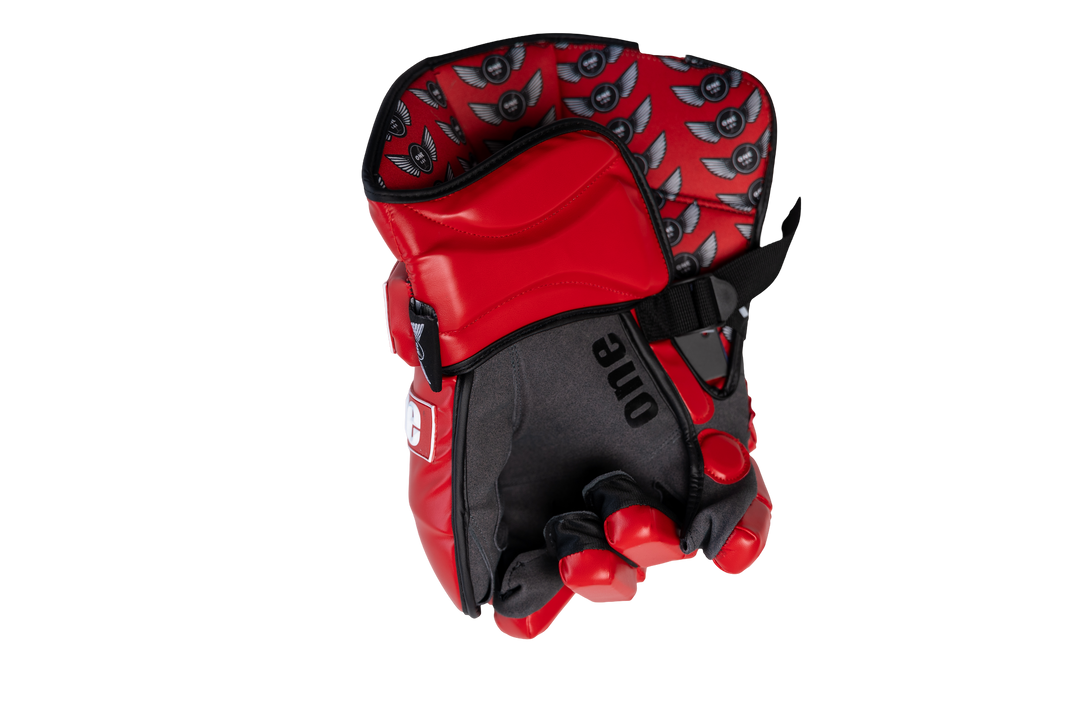 ECLIPSE - BOX LACROSSE GOALIE GLOVES - ALL RED Edition - One Lax