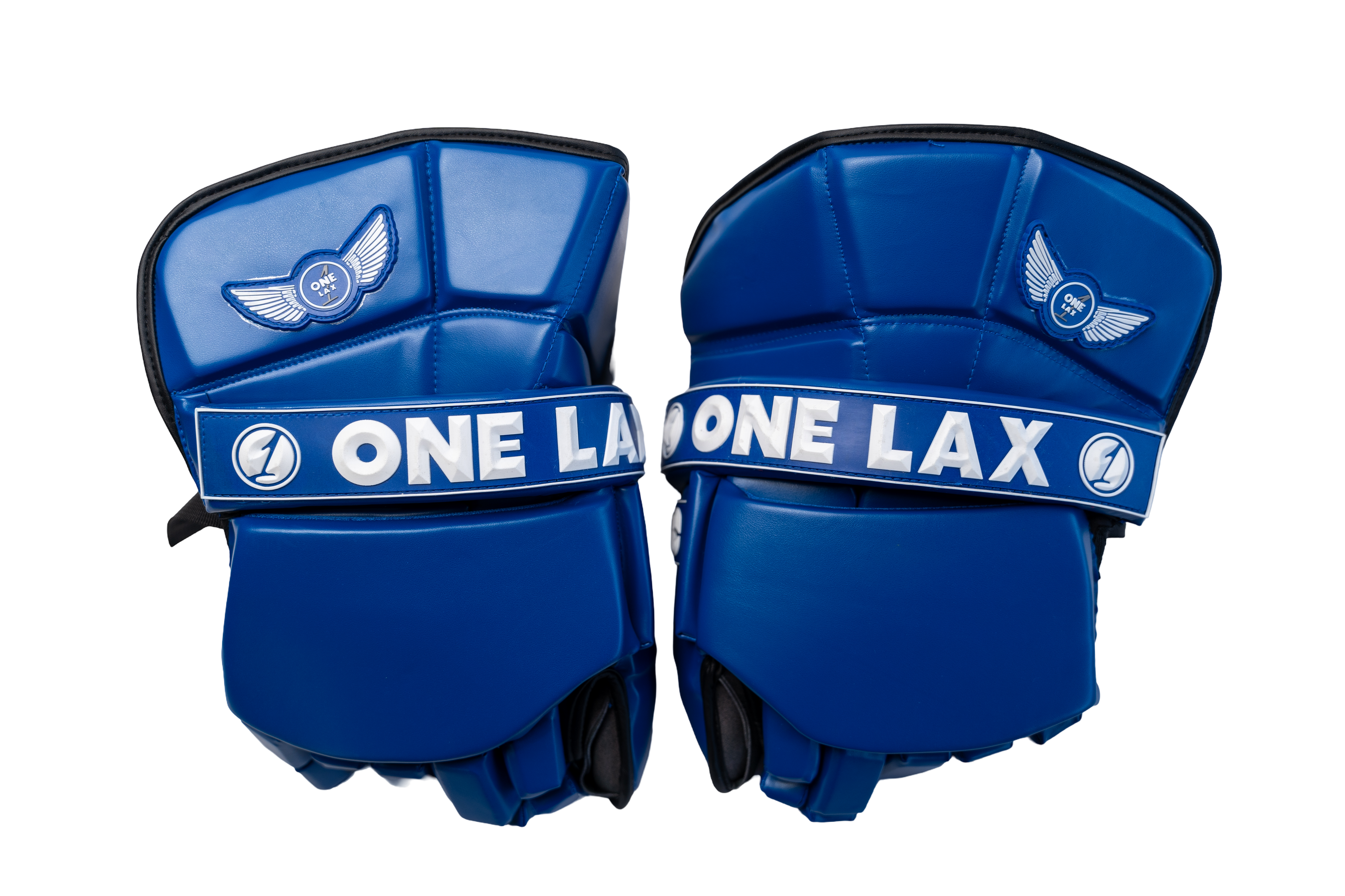 ECLIPSE - BOX LACROSSE GOALIE GLOVES - ALL BLUE Edition - One Lax