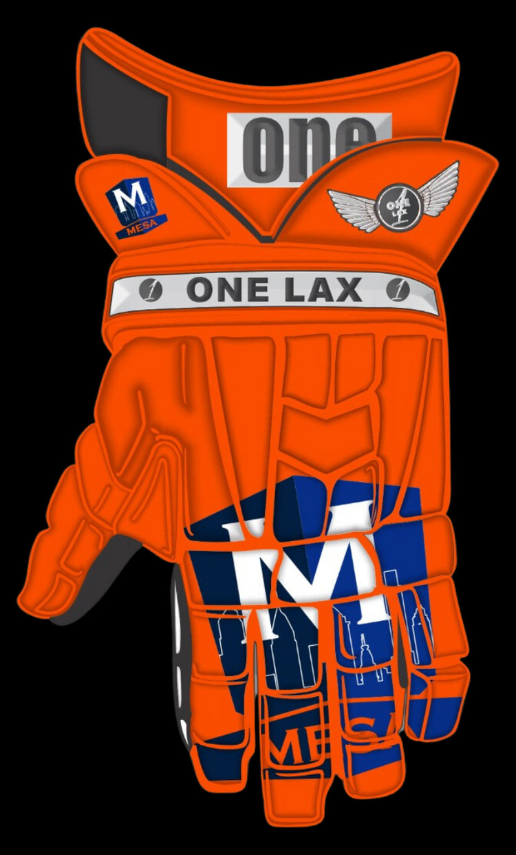 Mesa Lacrosse Team | HYBRID Box & Field Lacrosse Gloves - One Lax